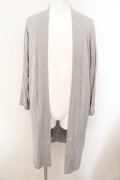 NO ID. BLACK / CRSニットロンフレッシュ加工ガウン ONE グレー O-24-12-26-022-NO-to-YM-ZT126