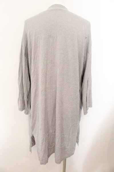 画像2: NO ID. BLACK / CRSニットロンフレッシュ加工ガウン ONE グレー O-24-12-26-022-NO-to-YM-ZT126 (2)