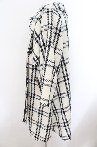 画像2: CATORCE / CT/ALIA コート 0 ホワイトｘブラック O-24-12-26-028-CA-ou-YM-ZT-M101 (2)