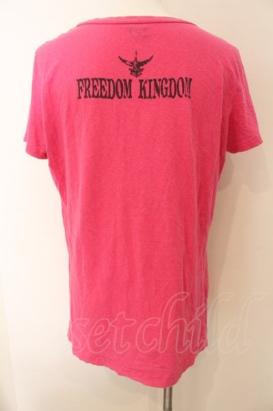 画像2: LGB / FREEDOM KINGDOM/HSC/M Tシャツ【メンズ2】 2 ピンク O-24-12-29-035-LG-ts-YM-ZT138 (2)