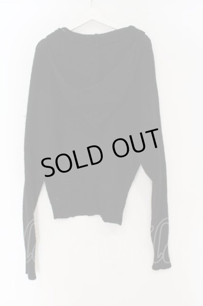 画像2: SEANA / ドルマンフーデッドニット L ブラック O-24-12-29-044-SE-to-YM-OS (2)