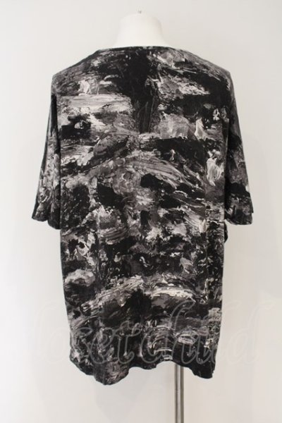 画像2: MEMHIM / インクジェットドルマンTシャツ 3 ブラック O-24-12-29-045-ME-ts-YM-ZT140