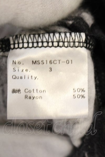 画像3: MEMHIM / インクジェットドルマンTシャツ 3 ブラック O-24-12-29-045-ME-ts-YM-ZT140