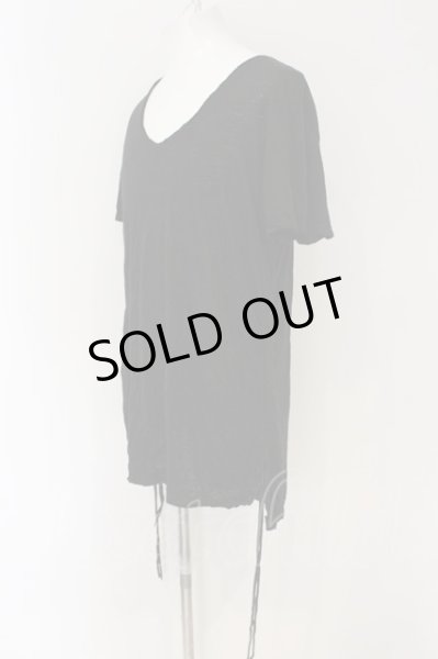 画像2: KMRii / Side Shirring Tシャツ 3 ブラック O-24-12-29-051-KM-ts-YM-OS (2)