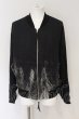 画像1: KMRii / Cotton Viscose Back Zip MA-1 ジャケット 2 ブラック O-24-12-29-055-KM-ja-YM-ZT232 (1)