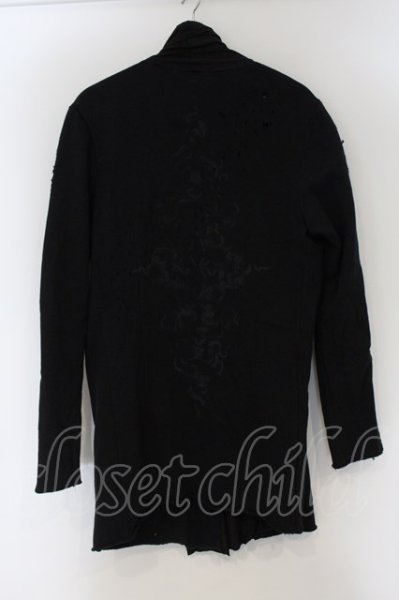 画像5: 14th Addiction / Piercing Shootgun Damage Cardigun カーディガン 2 ブラック O-24-12-29-057-14-to-YM-ZT371 (5)