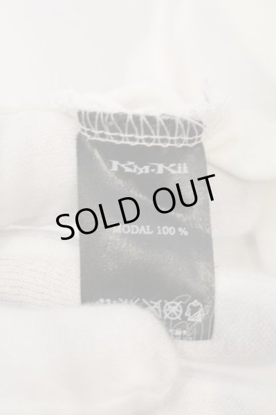 画像3: KMRii / SKULL FLOWER Tシャツ 3 ホワイト O-24-12-29-059-KM-ts-YM-OS (3)