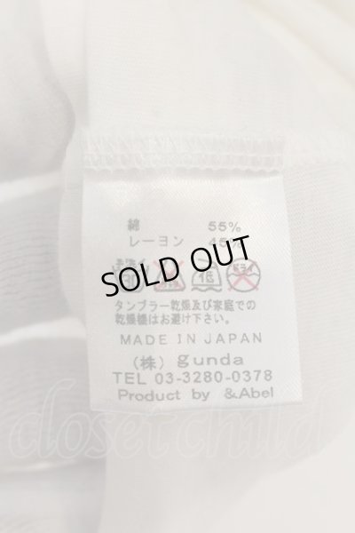 画像3: gunda / Kmriiコラボ Tシャツ  ホワイト O-24-12-29-061-gu-ts-YM-ZT137