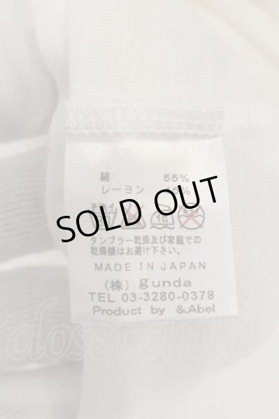 画像3: gunda / Kmriiコラボ Tシャツ  ホワイト O-24-12-29-061-gu-ts-YM-ZT137 (3)