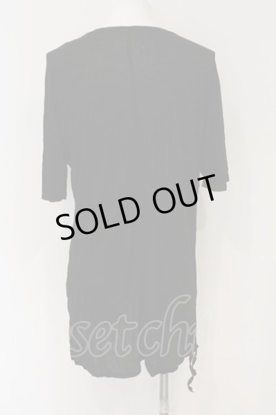 画像2: KMRii / BOTANICAL PARADISE Tシャツ 3 ブラック O-24-12-29-063-KM-ts-YM-ZT137 (2)