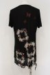 画像2: KMRii / MAGNOLIA SKULL FLOWER Tシャツ 3 ブラック O-24-12-29-064-KM-ts-YM-ZT137 (2)