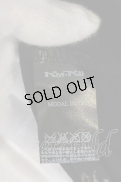 画像3: KMRii / MAGNOLIA SKULL FLOWER Tシャツ 3 ブラック O-24-12-29-064-KM-ts-YM-ZT137 (3)