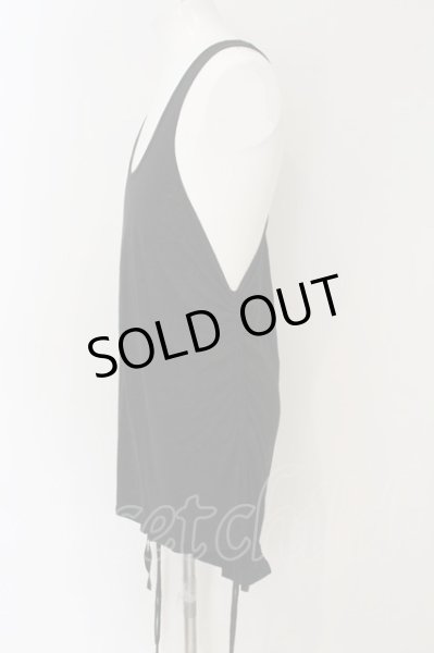 画像2: KMRii / Side Shirring タンクトップ 3 ブラック O-24-12-29-065-KM-to-YM-ZT0104-A (2)