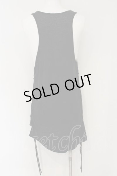 画像3: KMRii / Side Shirring タンクトップ 3 ブラック O-24-12-29-065-KM-to-YM-ZT0104-A (3)