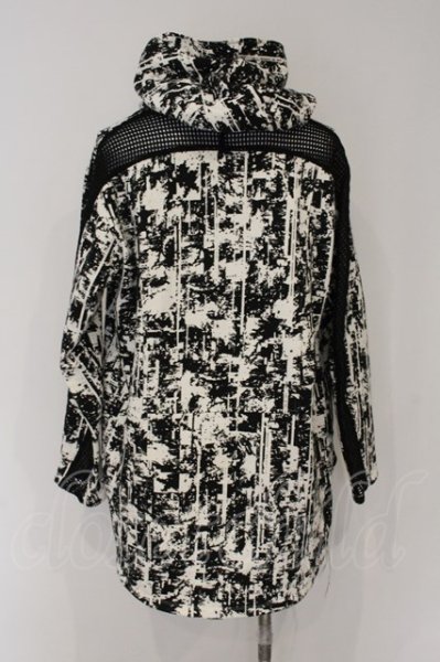 画像3: KMRii / White Graphite Parka パーカー 3 ブラックｘホワイト O-24-12-29-067-KM-to-YM-ZT137 (3)