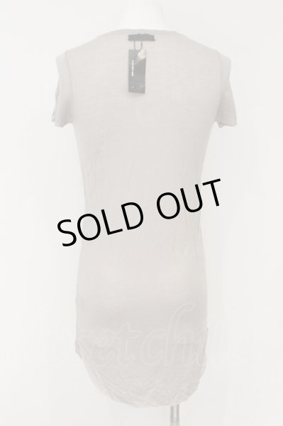 画像2: IFSIXWASNINE / HSC カシミアテンセルTシャツ 3（レディース） グレージュ O-24-12-29-071-IF-ts-YM-ZT137 (2)