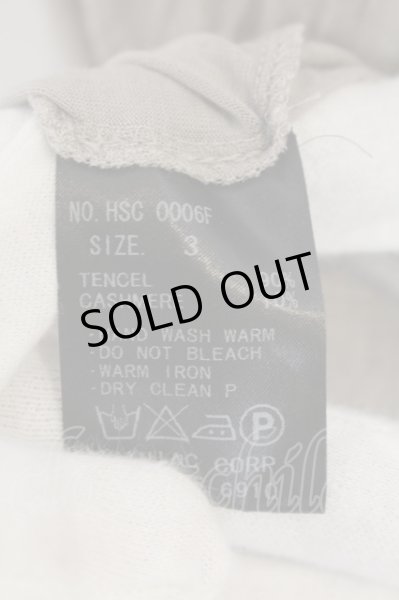 画像3: IFSIXWASNINE / HSC カシミアテンセルTシャツ 3（レディース） グレージュ O-24-12-29-071-IF-ts-YM-ZT137 (3)