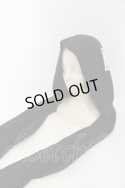 画像5: Moonage Devilment  / ダメージニットフード F ブラック O-24-12-29-073-MO-za-YM-OS (5)