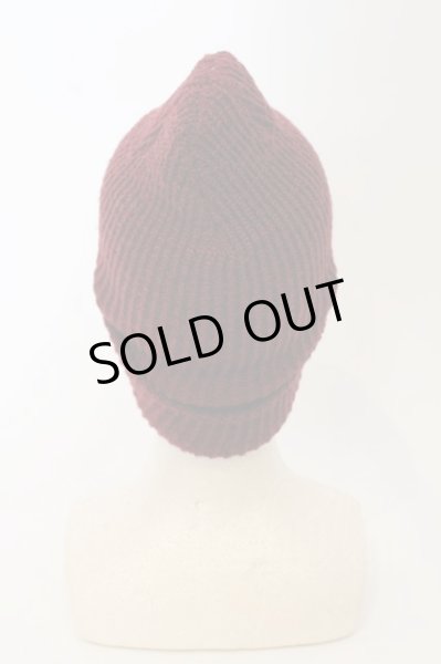 画像3: NO ID. / リブニットビーニーキャップ  ワイン O-24-12-29-074-NO-za-YM-ZT134 (3)