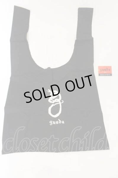 画像1: gunda / エコバッグ＆ステッカー  ブラック O-24-12-29-078-gu-ba-YM-OS (1)