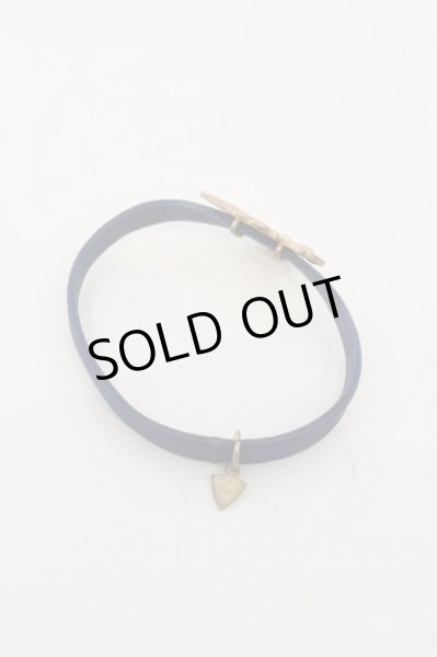 画像2: NO ID. / クロスチャームゴム  ブルーｘゴールド O-24-12-29-079-NO-ac-YM-OS (2)