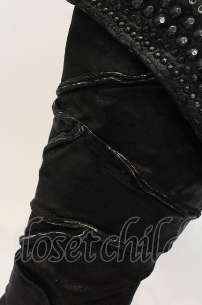 画像4: KMRii / Crush Jet Boots CUSTOM ブーツ  ブラック O-24-12-29-089-KM-sho-YM-ZT-S007 (4)