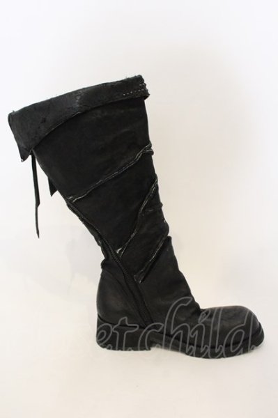 画像7: KMRii / Crush Jet Boots CUSTOM ブーツ  ブラック O-24-12-29-089-KM-sho-YM-ZT-S007 (7)