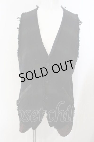 画像1: LGB / VEST/M カットオフロングベスト 【メンズ4】 4 ブラックｘレッド O-24-12-29-012-LG-to-YM-ZT142 (1)