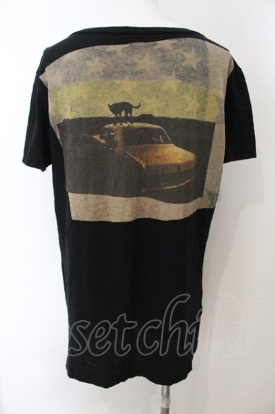 画像1: LGB / CONTINUOUS OF THE MOMENT WOLF/HSV/M Tシャツ【メンズ3】 3 ブラック O-24-12-29-018-LG-ts-YM-ZT305 (1)