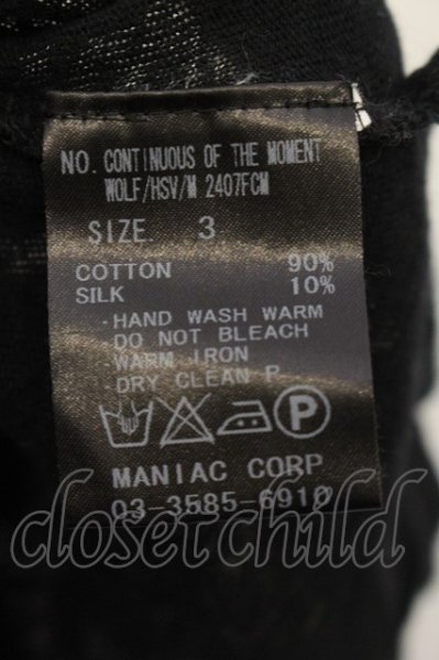 画像3: LGB / CONTINUOUS OF THE MOMENT WOLF/HSV/M Tシャツ【メンズ3】 3 ブラック O-24-12-29-018-LG-ts-YM-ZT305 (3)