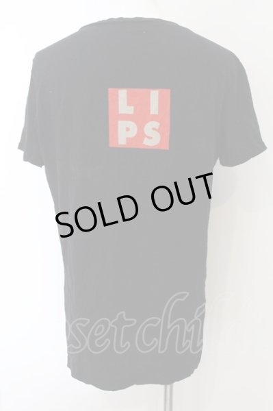 画像2: LGB / HSC/M LIPSプロントTシャツ【メンズ3】 3 ブラック O-24-12-29-023-LG-to-YM-ZT138 (2)