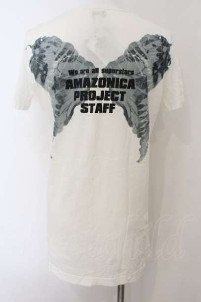 画像2: LGB / AMAZONICA PROJECT STAFF/HSC-BW/M Tシャツ【メンズ3】 3 ホワイト O-24-12-29-032-LG-ts-YM-ZT138 (2)
