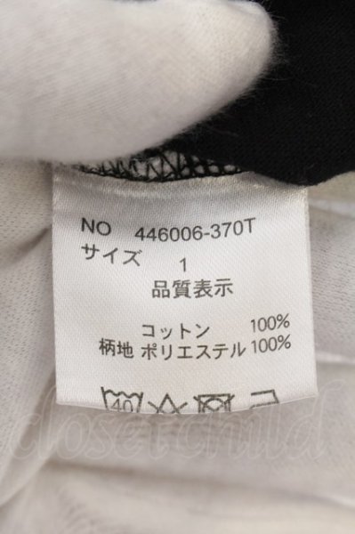 画像3: NO ID. BLACK / ポインテッドスカーフカットソー 1 ブラック O-24-12-30-037-NO-to-YM-ZT217 (3)