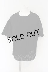 NO ID. / CパールヴァティシルケットスムースBIG-Tシャツ 2 ブラック O-24-12-30-043-NO-ts-YM-ZT069