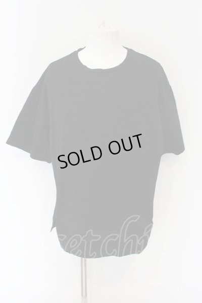 画像1: NO ID. / CパールヴァティシルケットスムースBIG-Tシャツ 2 ブラック O-24-12-30-043-NO-ts-YM-ZT069