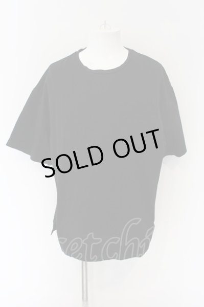 画像1: NO ID. / CパールヴァティシルケットスムースBIG-Tシャツ 2 ブラック O-24-12-30-043-NO-ts-YM-ZT069 (1)