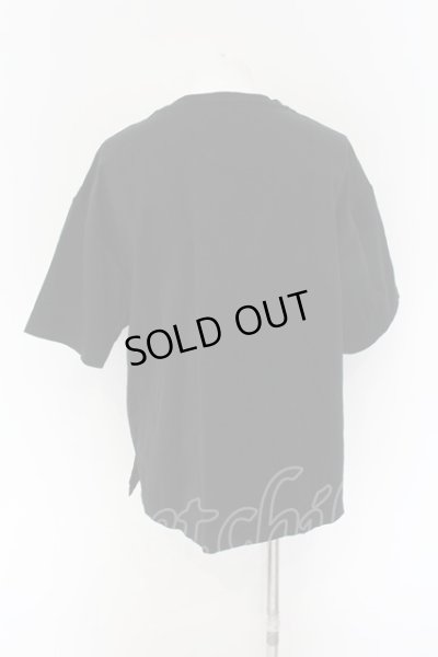画像2: NO ID. / CパールヴァティシルケットスムースBIG-Tシャツ 2 ブラック O-24-12-30-043-NO-ts-YM-ZT069