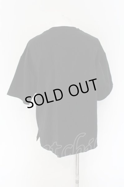 画像2: NO ID. / CパールヴァティシルケットスムースBIG-Tシャツ 2 ブラック O-24-12-30-043-NO-ts-YM-ZT069 (2)
