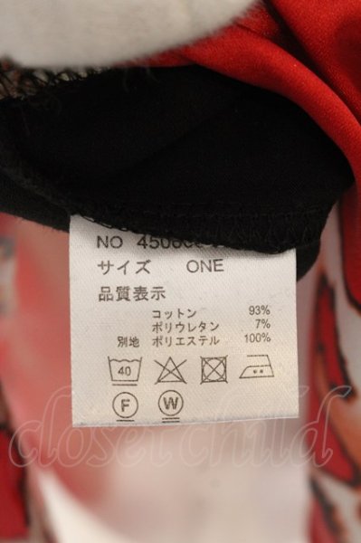 画像4: NO ID. BLACK / スイッチングヘムラインロングタンクトップレイヤード ONE ブラックｘレッド O-24-12-30-047-NO-to-YM-ZT069 (4)