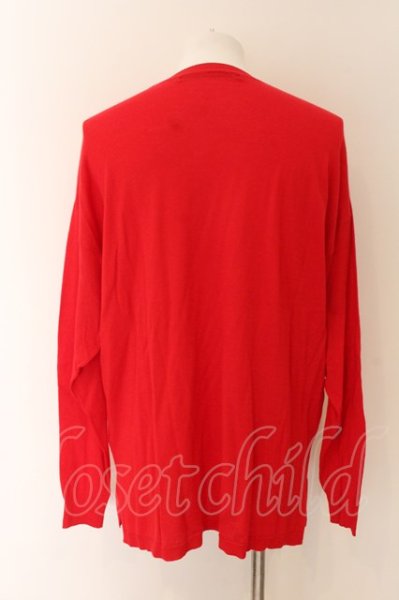 画像2: NO ID. / CRSニットロンフレッシュ加工C/N-BIG ONE レッド O-24-12-30-048-NO-ja-YM-ZT069 (2)