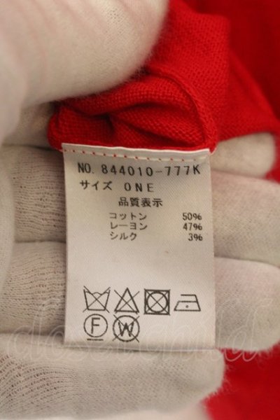画像3: NO ID. / CRSニットロンフレッシュ加工C/N-BIG ONE レッド O-24-12-30-048-NO-ja-YM-ZT069