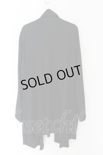 画像3: NO ID. BLACK / ドレープラップガウンカーディガン ONE ブラック O-24-12-30-050-NO-to-YM-ZT427 (3)