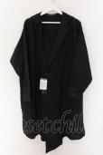 画像1: NO ID. BLACK / アシンメトリーフーデッドBIGロングガウン ONE ブラック O-24-12-30-052-NO-ja-YM-ZT069 (1)