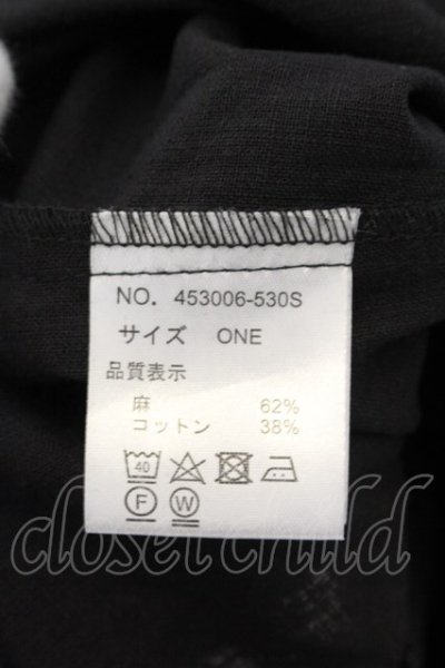 画像4: NO ID. BLACK / アシンメトリーフーデッドBIGロングガウン ONE ブラック O-24-12-30-052-NO-ja-YM-ZT069