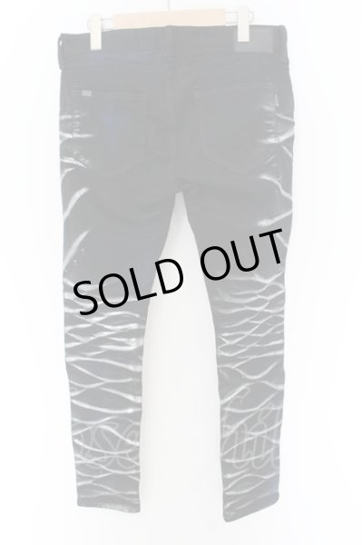 画像3: CIVARIZE / Grace箔加工スキニーデニムパンツ 46 ブラックｘブルーｘシルバー O-24-12-30-054-CI-pa-YM-ZT100 (3)