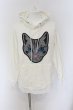 画像1: NO ID. BLACK / CATスパンコールBIGパーカー ONE ホワイト O-24-12-30-009-NO-to-YM-ZT172 (1)