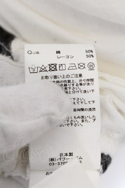 画像4: CIVARIZE / Maledictサイドギャザーローズスカル変形ロングカットソー 44 ホワイト O-24-12-30-012-CI-to-YM-ZT217 (4)