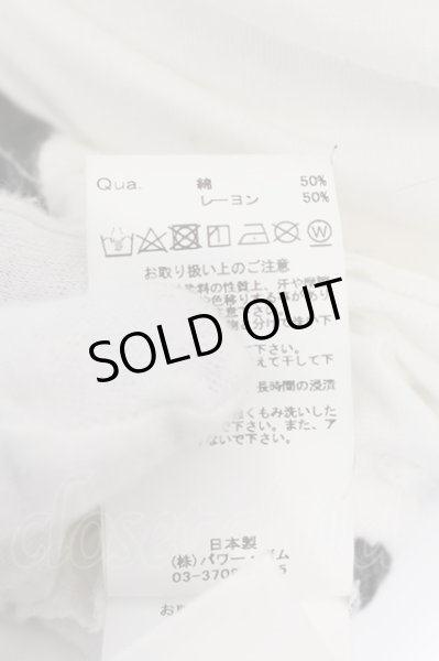 画像4: CIVARIZE / Maledictサイドギャザーローズスカル変形ロングカットソー 44 ホワイト O-24-12-30-012-CI-to-YM-ZT217 (4)