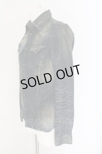 画像3: CIVARIZE / Coarse ブラスト加工デニムシャツ 44 インディゴ O-24-12-30-017-CI-sh-YM-ZT435 (3)