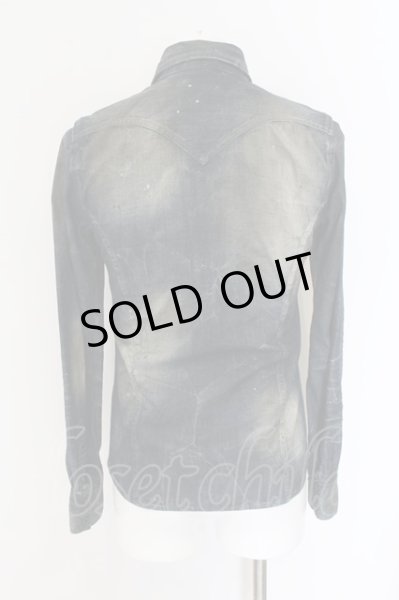 画像4: CIVARIZE / Coarse ブラスト加工デニムシャツ 44 インディゴ O-24-12-30-017-CI-sh-YM-ZT435 (4)